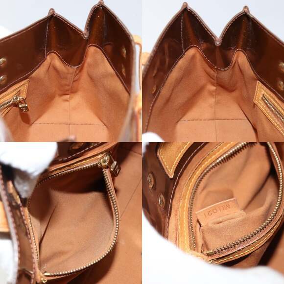 LOUIS VUITTON Monogram Vernis Reade PM Hand Bag Bronze M91146 - Picture 12 of 12